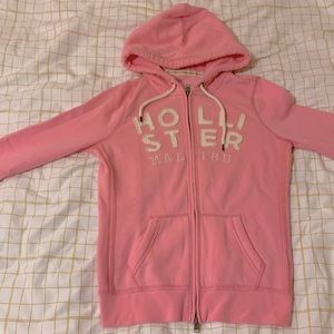 Pink Hollister Hoodie (Size M) - Fits more like a small and xs